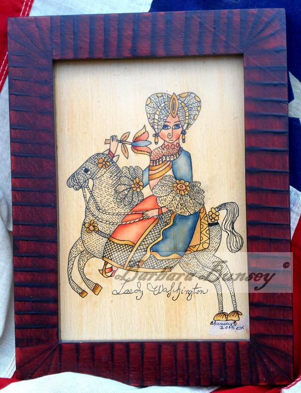 Sign of the Calico Goose Laedy Wacshington