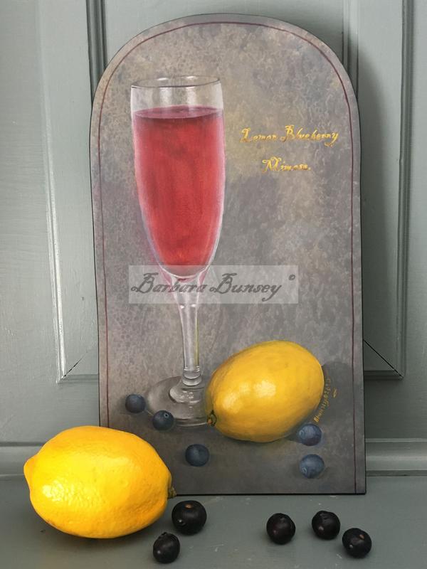 Sign of the Calico Goose Lemon Blueberry Mimosa